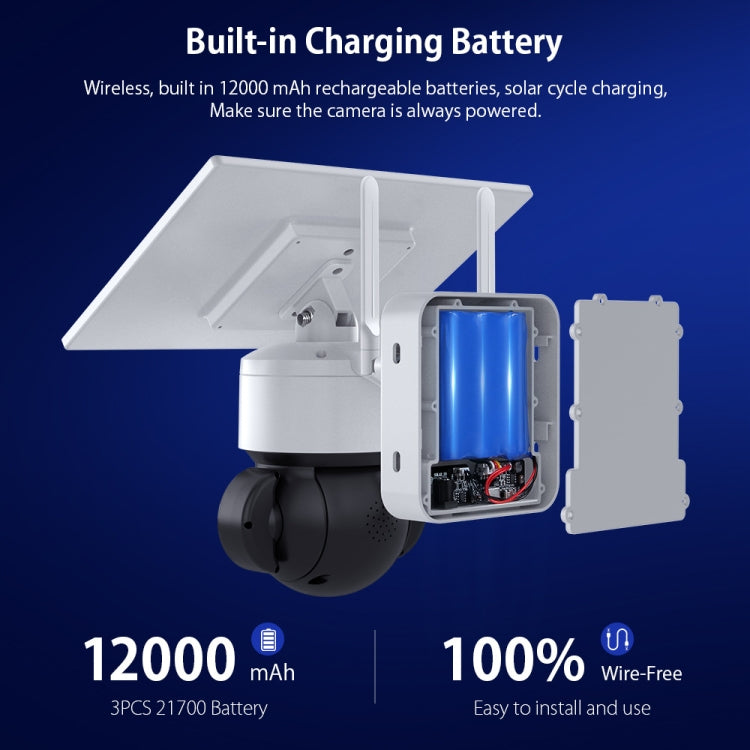 SHIWOJIA Waterproof WiFi Solar Dome IP Camera, Support Two-way Audio & PIR Motion Detection & Night Vision & TF Card, SHIWOJIA SHIWOJIA Waterproof WiFi Solar Dome IP Camera, Support Two-way Audio & PIR Motion Detection & Night Vision & TF Card, SHIWOJIA